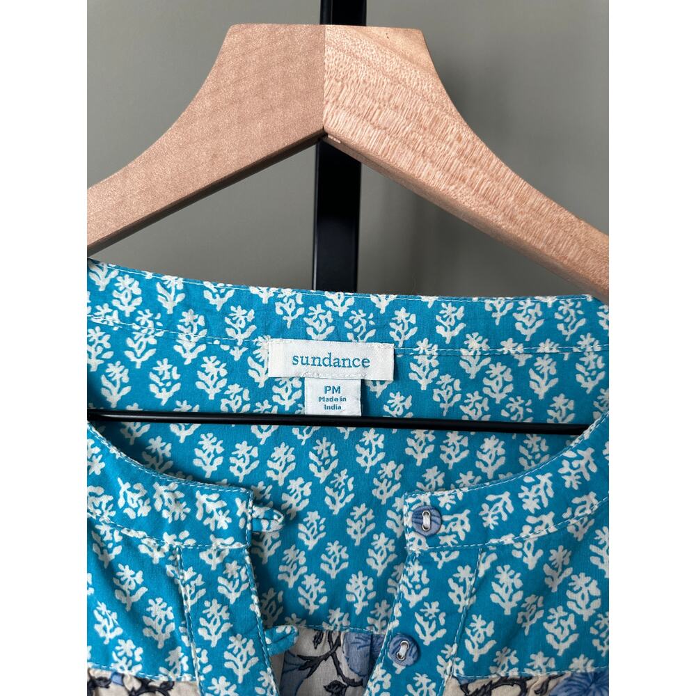 Sundance Women’s Floral Printed Explorer Top Size Petite Medium - Picture 3 of 7